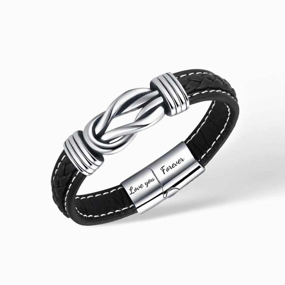 Til Min Mann - Jeg Elsker Deg; For Evig - Infinity Armbånd