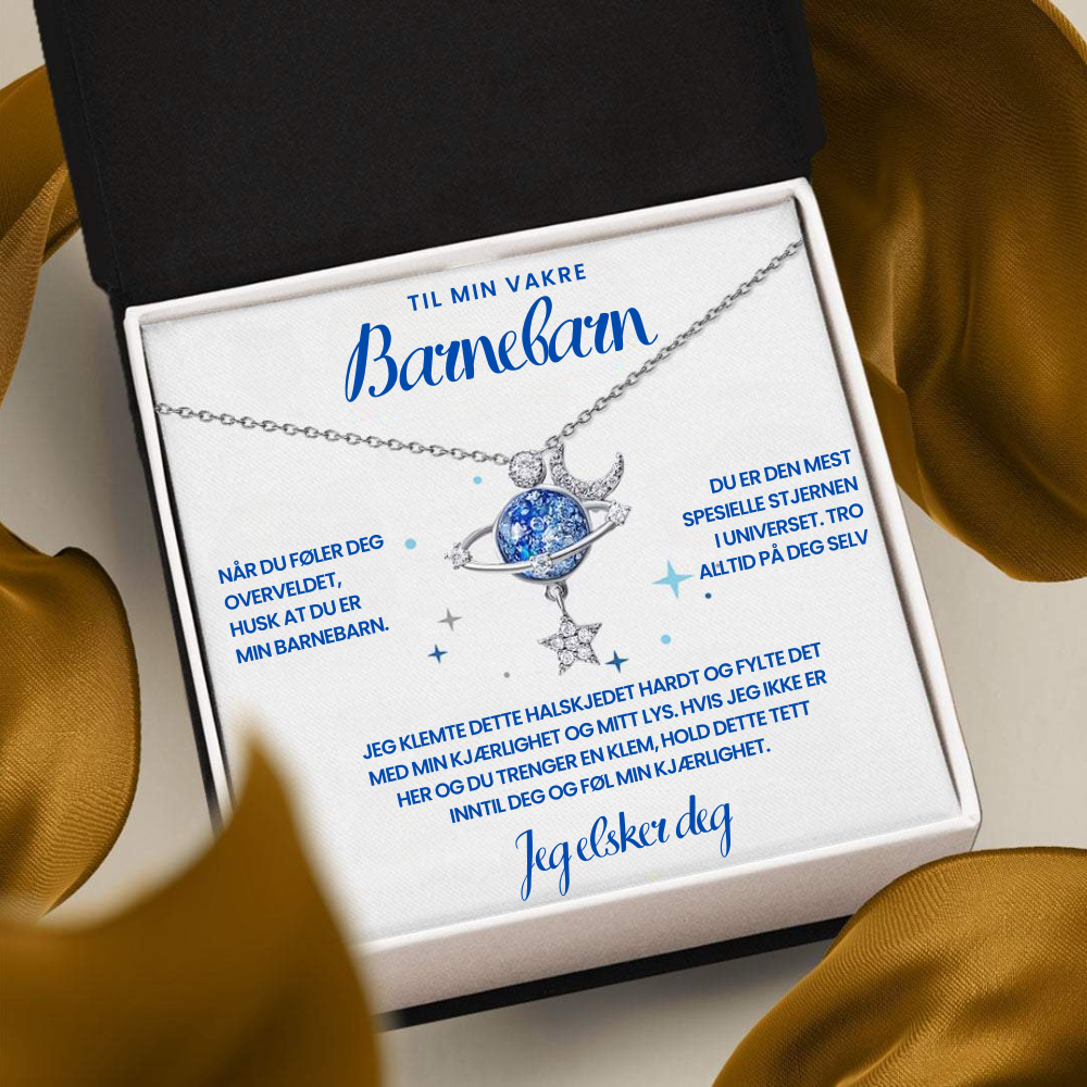 Barnebarn | Spesiell Stjerne | 925 Sterling Sølv Halskjede – CustomLove.no, image size:1000x1000