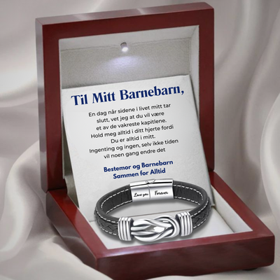 Til Mitt Barnebarn - Sammen for Alltid - Infinity Lærarmbånd