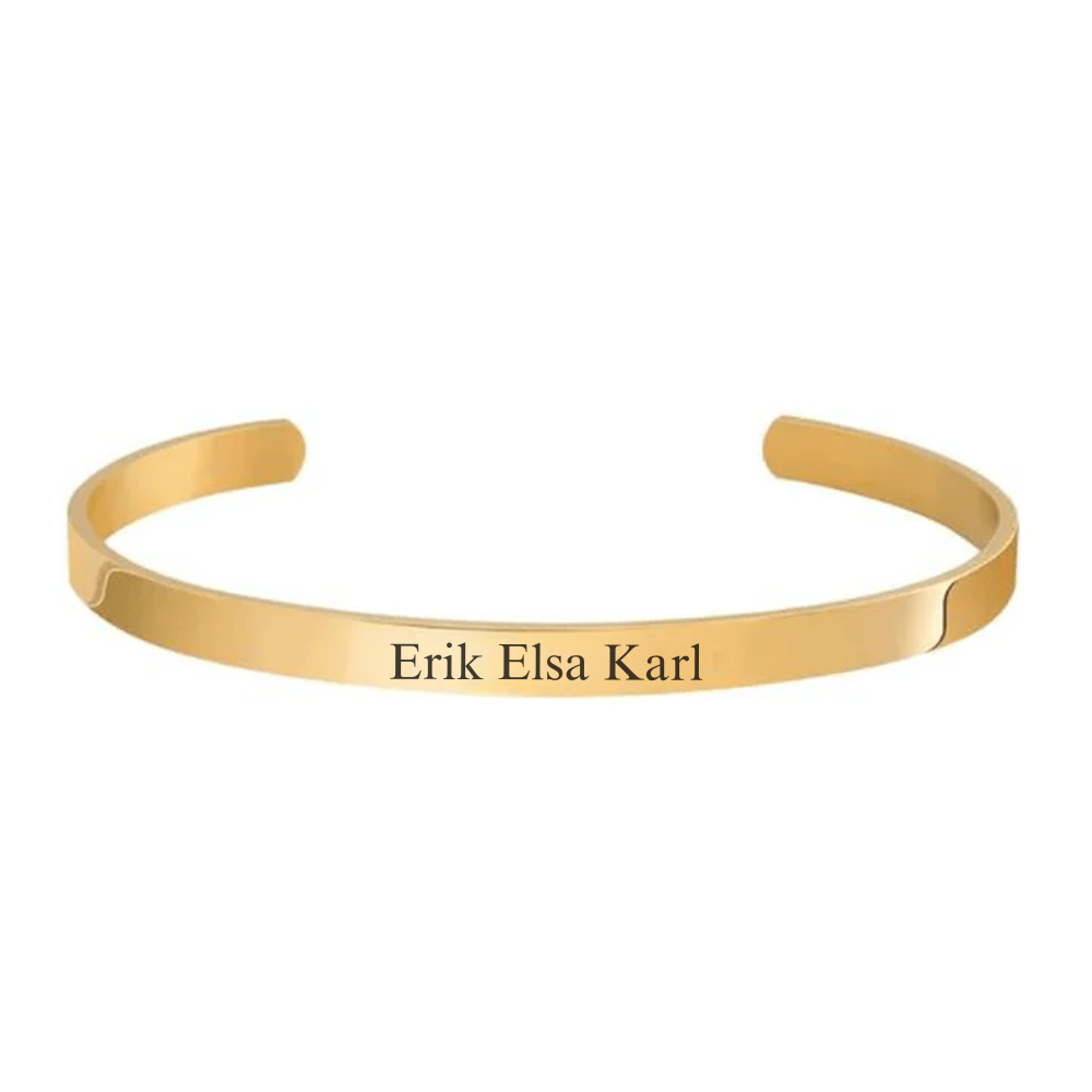 Graverat armband med namn