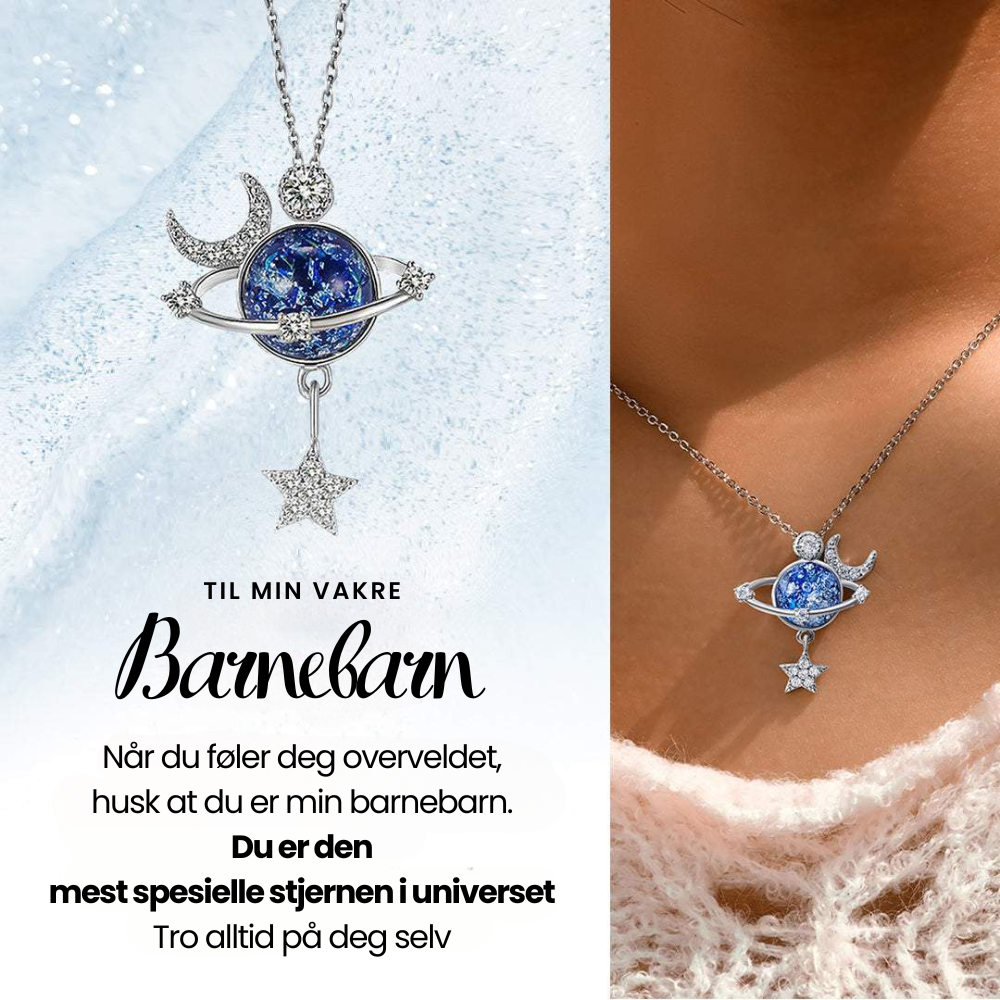 Barnebarn | Spesiell Stjerne | 925 Sterling Sølv Halskjede