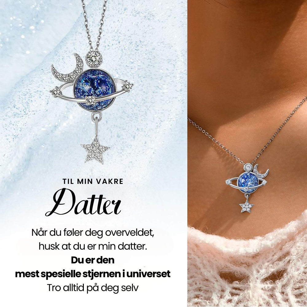 Datter | Spesiell Stjerne | 925 Sterling Sølv Halskjede