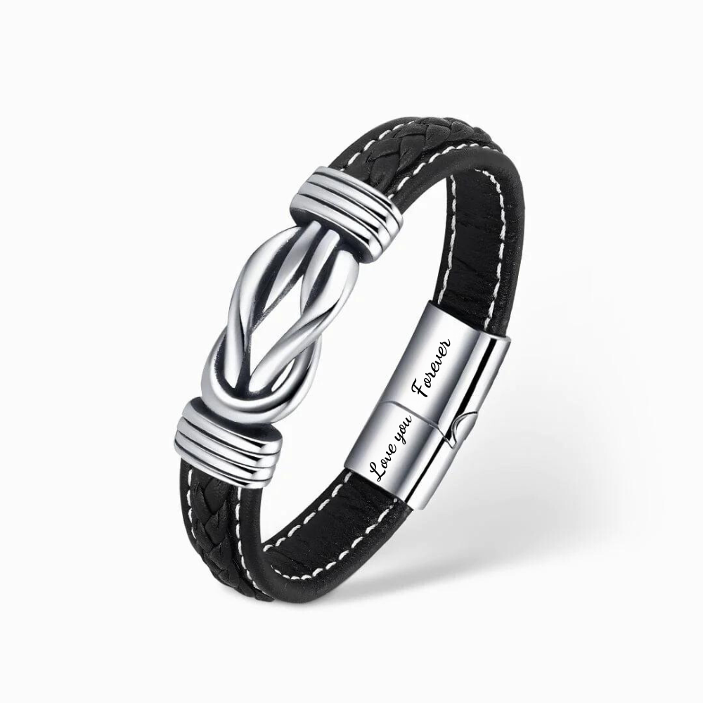 Til Min Mann - Jeg Elsker Deg; For Evig - Infinity Armbånd