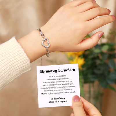 Mormor & Barnebarn - Uendelig  Hjerte Armbånd