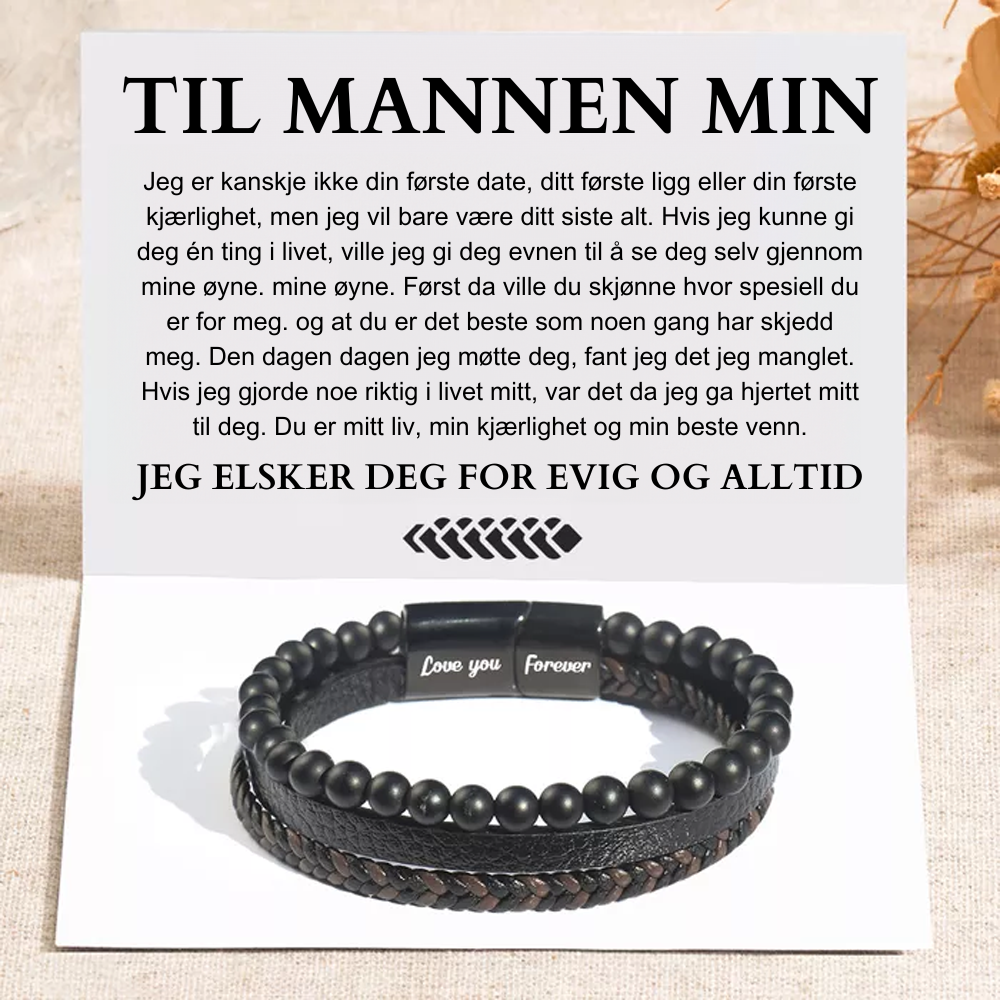 Til Mannen Min - Vær Min Alt - Løfte Lærarmbånd