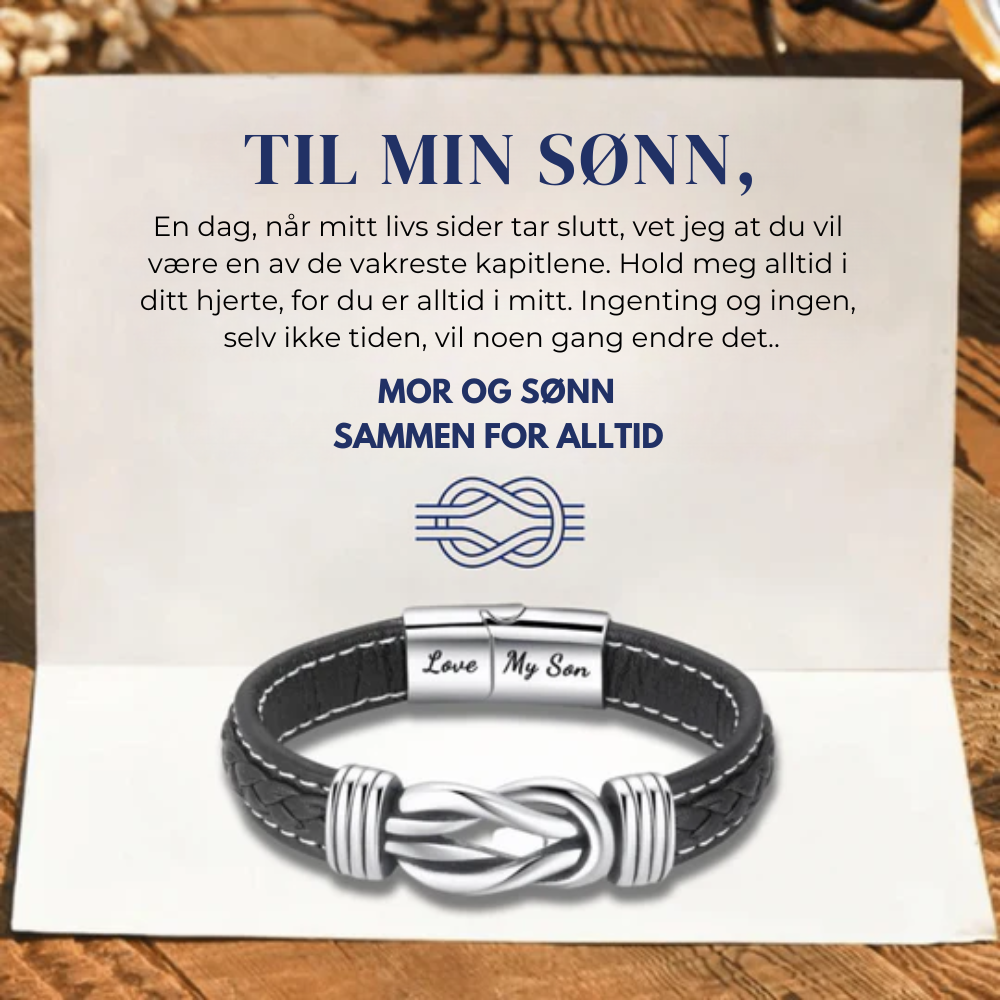 Til Min Sønn - Mor Og Sønn Sammen For Alltid - Infinity Armbånd