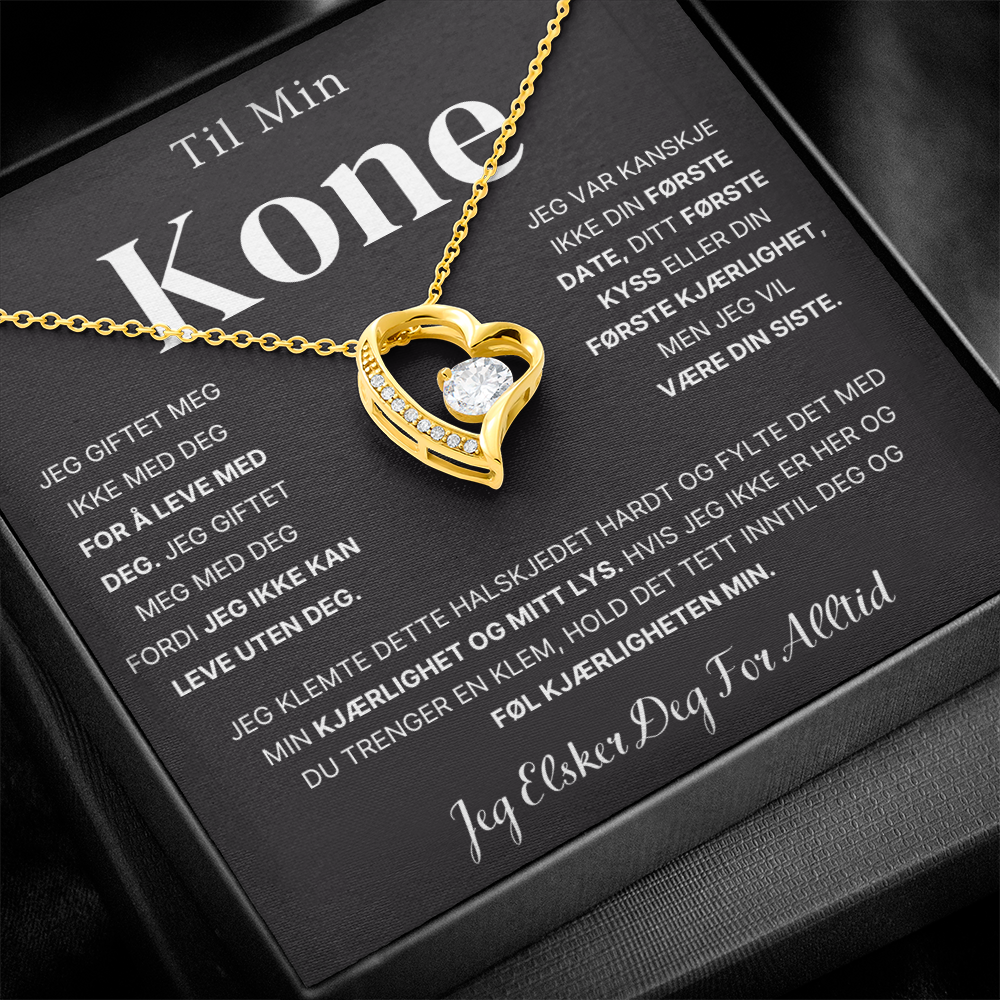 Til Min Kone – Ditt Siste Alt – Hjertehalskjede