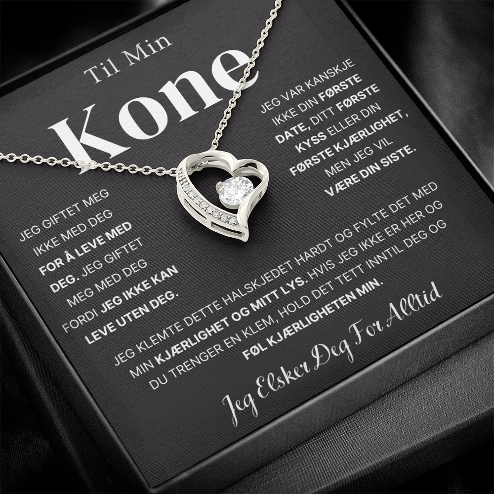 Til Min Kone – Ditt Siste Alt – Hjertehalskjede