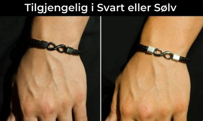 Til Min Mann - Personlig Infinity Lærarmbånd