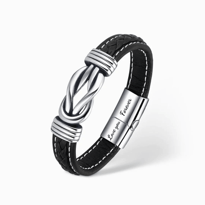 Til Min Sønn - Infinity Armbånd - Kjærlig Hilsen, Pappa