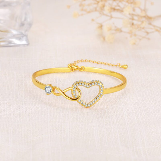 Til Min Datter – Infinity Heart-armbånd – For Alltid Forbundet