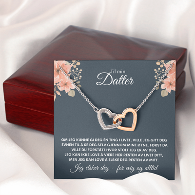 Til Min Datter – Jeg Er Så Stolt Av Deg – Hjerte Halskjede