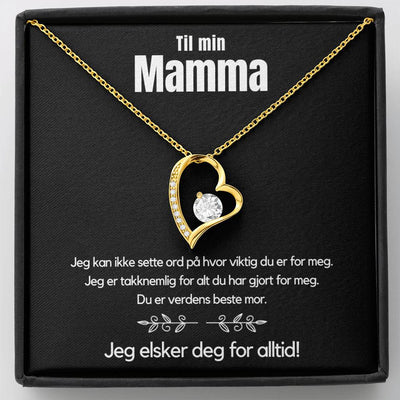 Til Min Mamma - Jeg elsker deg for alltid - Hjertekjede