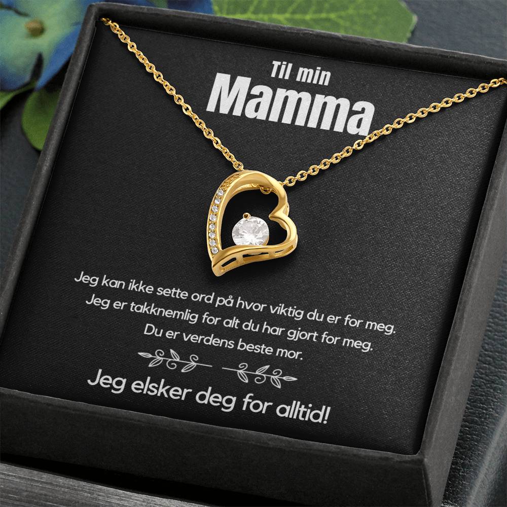 Til Min Mamma - Jeg elsker deg for alltid - Hjertekjede