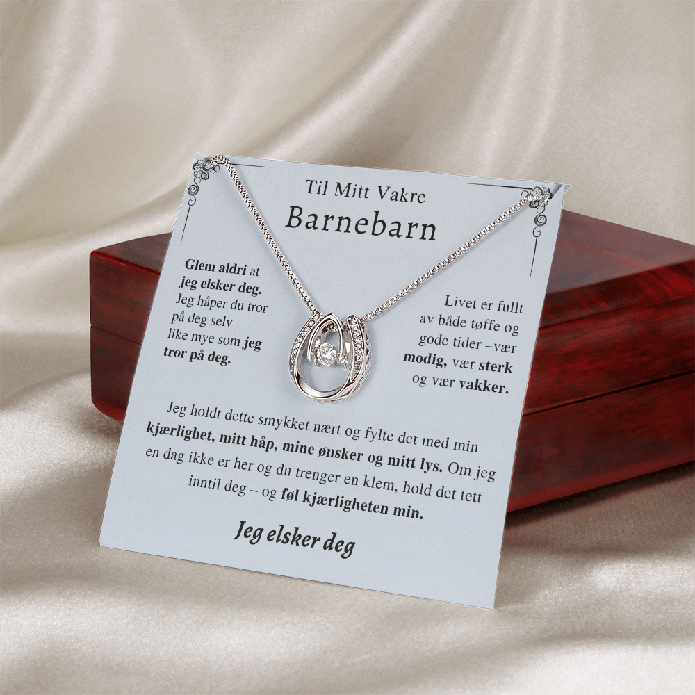 Til Mitt Vakre Barnebarn - Modig Og Vakker – Lucky In Love Halskjede